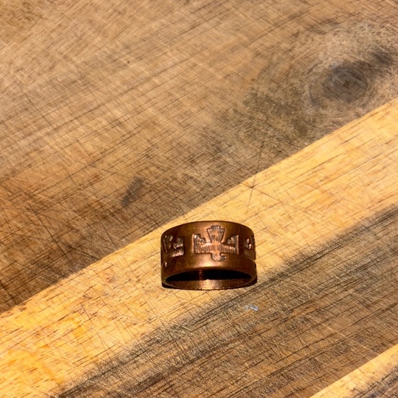 Vintage Copper Thunderbird Native American Jewelry Handmade - Picture 1 of 2